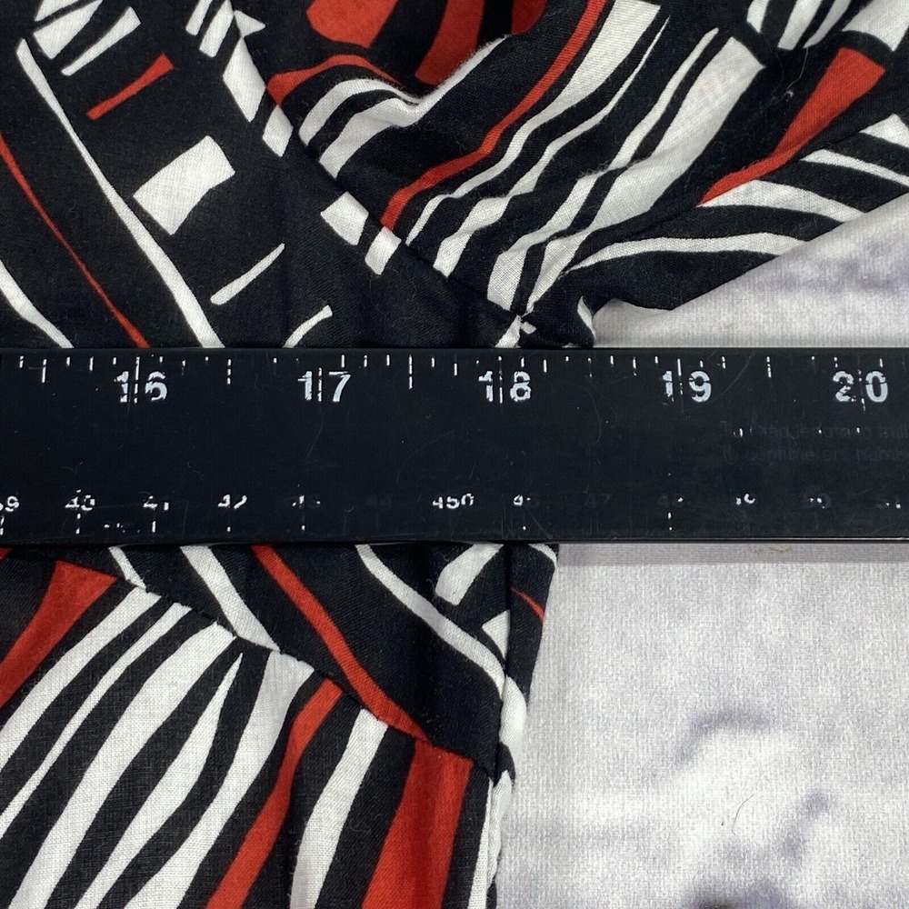 Trina Turk Women's Shift Dress Size 6 Split Neck Abstract Lined 2114533 No Belt - Picture 6 of 16